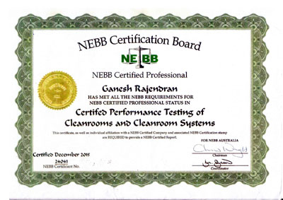 NEBB Professional Certification